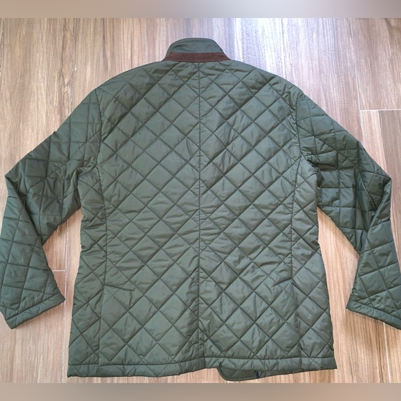 Ralph Lauren Men Quilted Nylon Suede Green Beaton Jacket Coat XXL - Picture 3 of 9